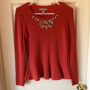 Banana republic peplum sweater
